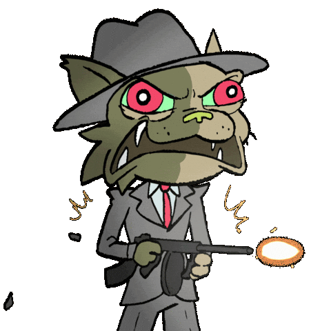 Funny Cat Rage Sticker by Mwnci Animation