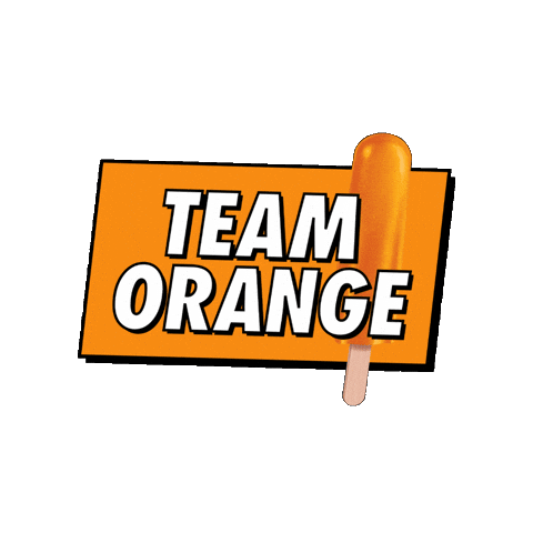 Teamorange Sticker by Popsicle