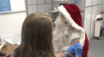 Santa Claus Vaccine GIF by GIPHY News
