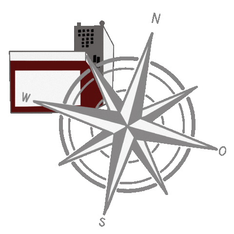 Kompass Sticker by Leofine