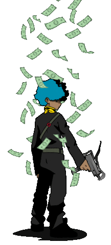 Luv Resval Joe Dalton Sticker by AWA GANG