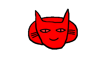 Cat Eating Sticker by Abficker Records