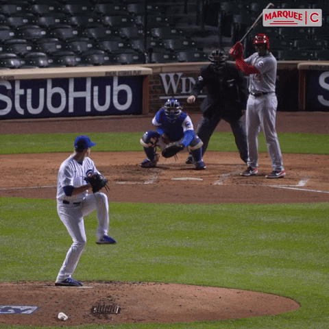 Cubs Strikeout GIF by Marquee Sports Network
