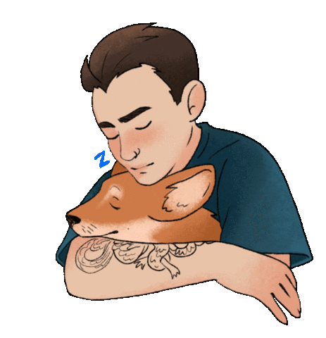 Sleepy Guy Sticker