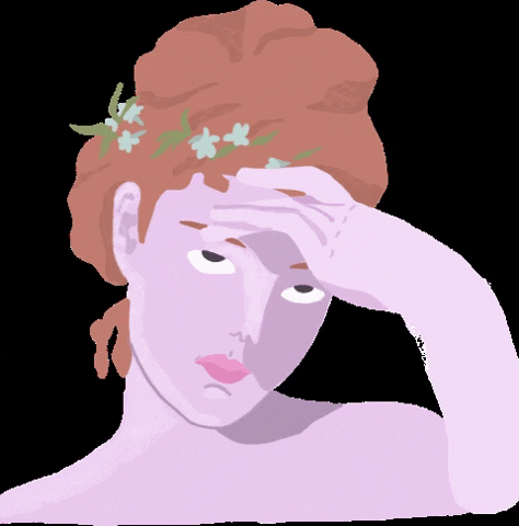 Mood Artemakena Tired Hater Girl Renaissance GIF