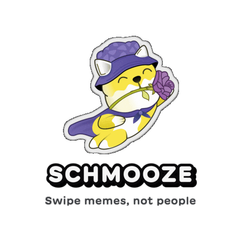 Schmooze Sticker