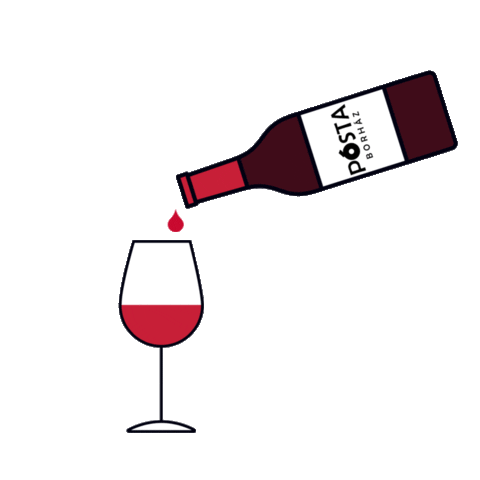 Wine Bottle Sticker by PostaBorhaz for iOS & Android | GIPHY