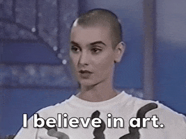 Sinead O Connor Art GIF by GIPHY News