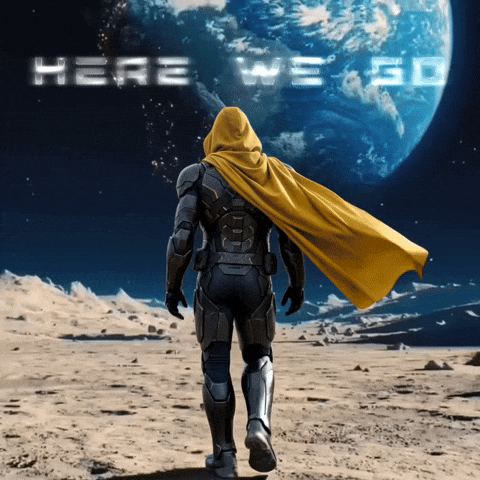 Go To The Moon GIF by CaptainBNB