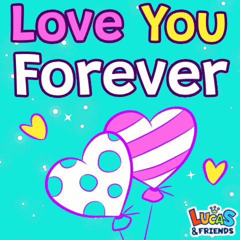 Love You Hearts GIF by Lucas and Friends by RV AppStudios