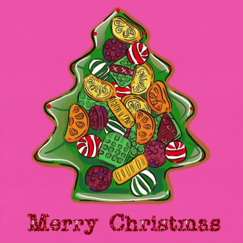 Merry Christmas Vintage GIF by Daisy Lemon