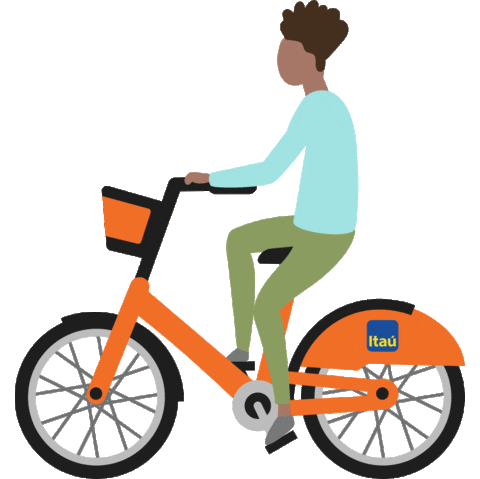 Bike Itau Sticker by Banco Itaú