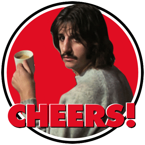 The Beatles Cheers Sticker by Walt Disney Studios