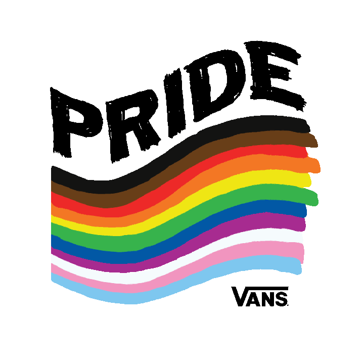rainbow vans sticker