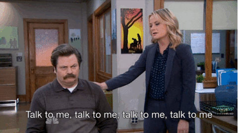 Parks And Recreation Talk GIF - Find & Share on GIPHY