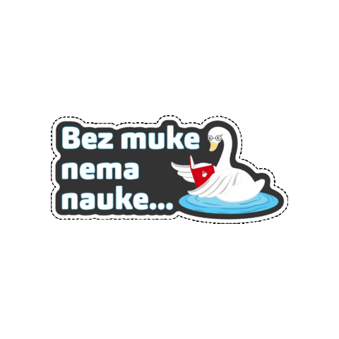 Nema Nauka Sticker by Labud_hr