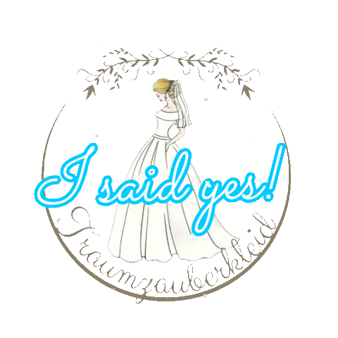 I Said Yes Sticker by Traumzauberkleid