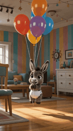 Flying Happy Birthday GIF by Hugo El Burrito