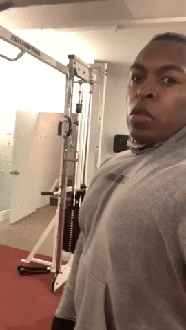 Pdentmt workout serious face gym rat chest day GIF