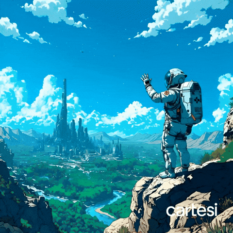 Space Greeting GIF by Cartesi