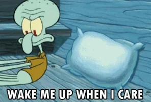 unimpressed squidward i dont care idc who cares GIF