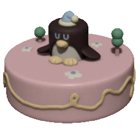 Sleepy Penguin Sticker