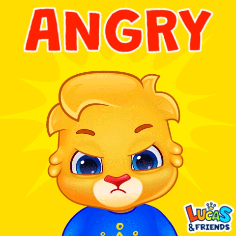 Angry Mood GIF by Lucas and Friends by RV AppStudios