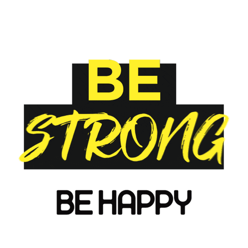 Gym Be Strong Sticker by Academia Be Happy