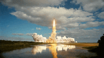space exploration launch GIF
