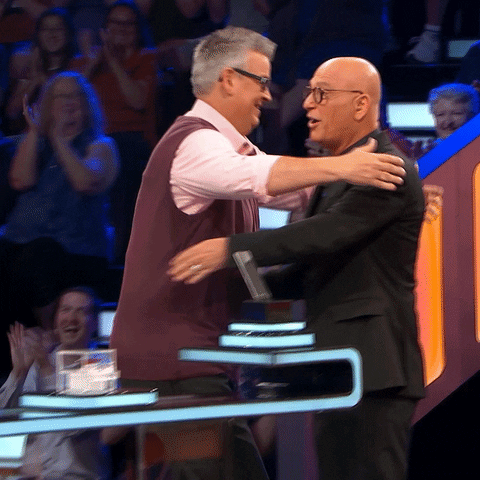 game show hug GIF by Deal Or No Deal