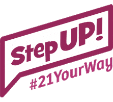 Step Up Walk Sticker by Down Syndrome Queensland