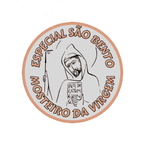 Sao Bento Benedict Sticker by Mosteiro da Virgem