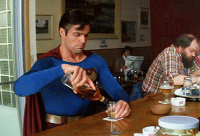 Superman Drinking GIFs - Get the best GIF on GIPHY