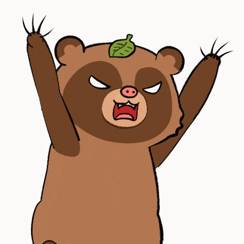 Angry Tanuki GIF