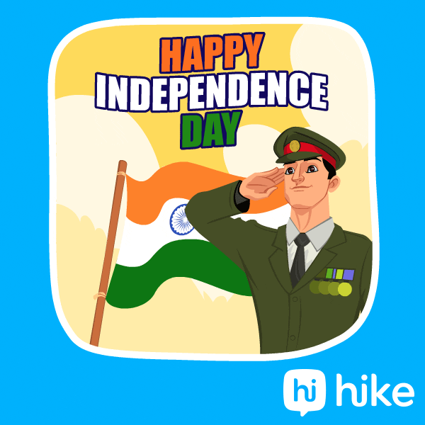 Independence Day India GIF by Hike Sticker Chat