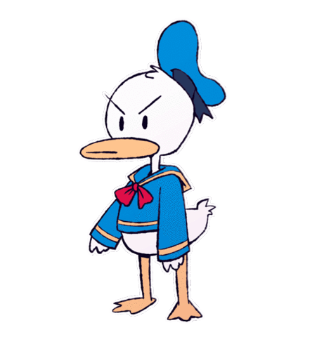 donald duck rage gif