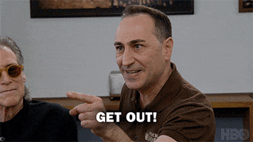 Get Out Fight GIF by Curb Your Enthusiasm