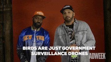 adweek drones desus and mero government surveillance GIF
