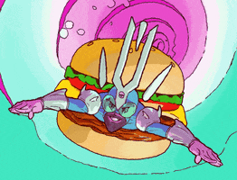 Fast Food Burger GIF by Jeremy Mansford