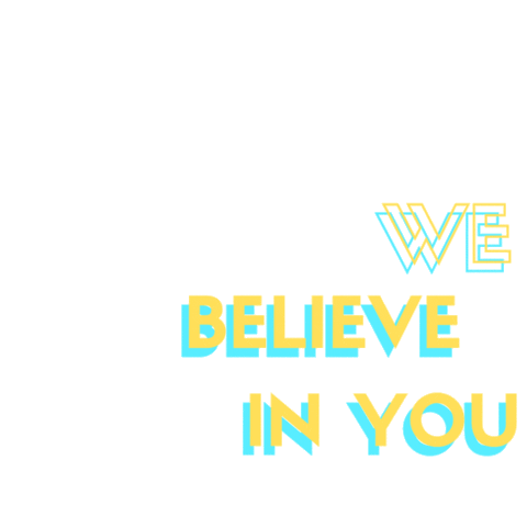 Hydrospinning Believe Sticker by waterbeat society