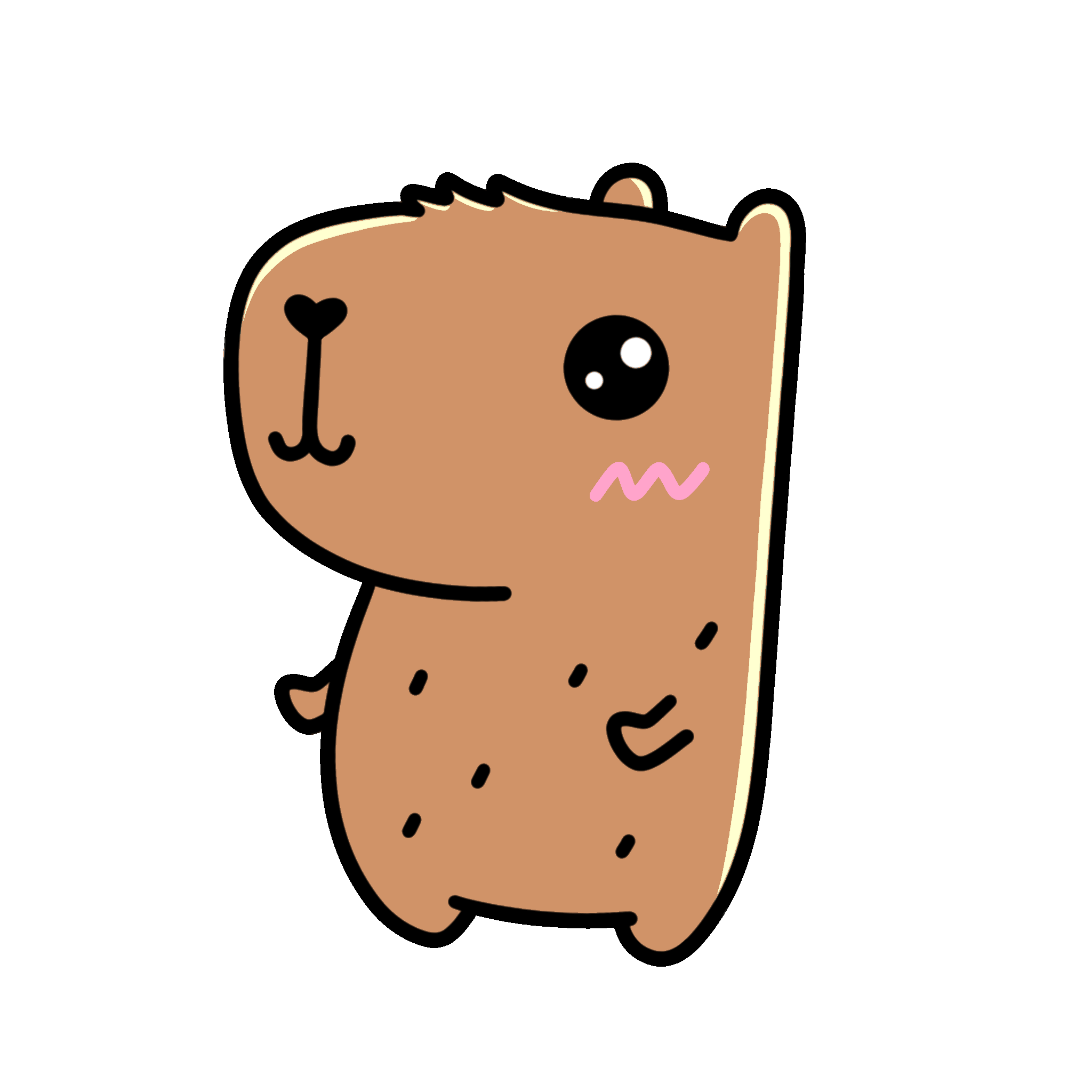 Capybara Capi Sticker by Capivarinha for iOS & Android | GIPHY