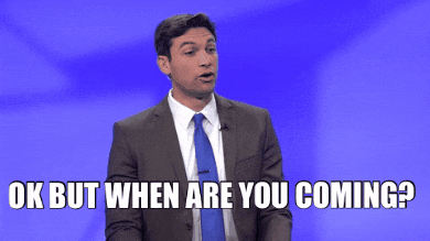 Where Are You Eta GIF by Awkward Daytime TV by dannynewtv