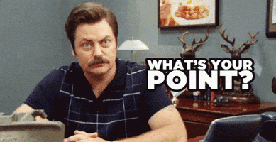 ron swanson whats your point GIF