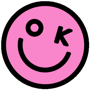 Happy Smiley Face Sticker by OK Motion Club
