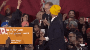 canada election montreal jagmeet singh GIF