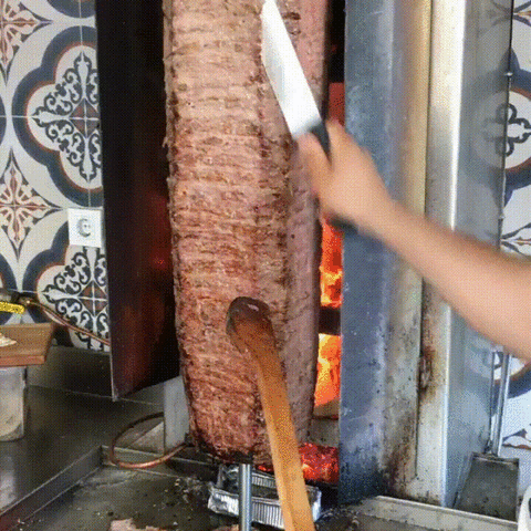 kebab satisfying GIF