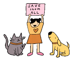 Illustration Love Sticker by Best Friends Animal Society