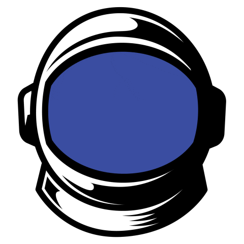 Space Shuttle Dog Sticker by Revealed Recordings