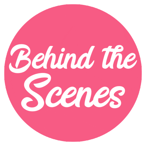 Behind The Scenes Pink Sticker by Handmade Journey