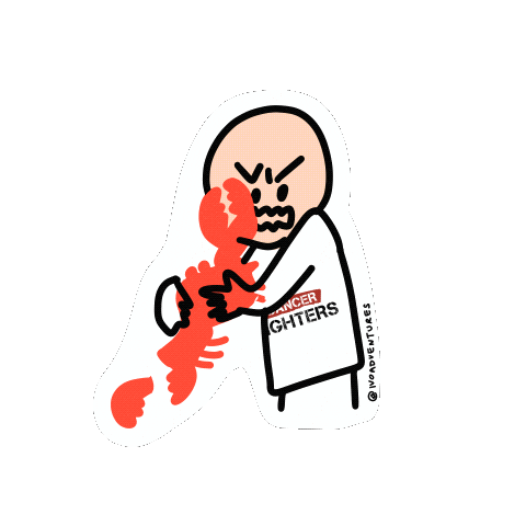 Gang Cancer Sticker by Ivo Adventures